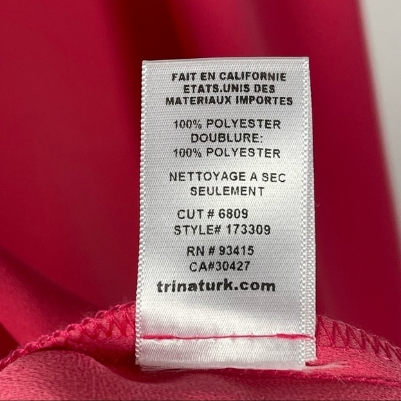 TRINA TURK YARROW SLEEVELESS DROP WAIST NOTCH NECK RUFFLE HEM DRESS - Picture 11 of 11